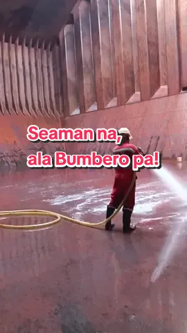 Cargo hold washing na naman! Mag-aala bumbero muna ulit tayo. #fyp #foryou #seaman #seamantiktok #marino 