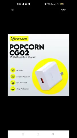Popcorn CG02 6A 66W Super Fast #tiktokaffiliate #fypspotted #affiliatemarketing #fypシ゚ #viraltiktok #fypシ゚viral #foryoupage #properengagementisthekey #fypppppppppppppppppppppppppppppp #popcornph #fastcharger 