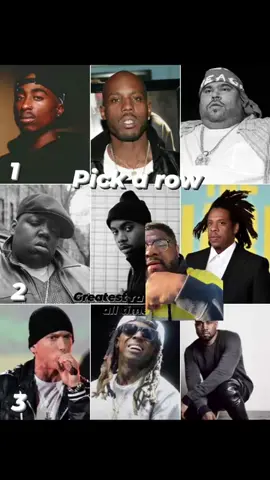 You can only pick 1 row, which one you taking? #greenscreen #music #hiphop #rap #lyrics #legends #goats 