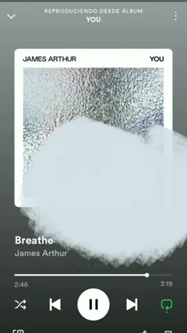 Cómo amo este álbum de James Arthur 😭😭😭  @James Arthur  . #letrasdecanciones #jamesarthur #breathe 