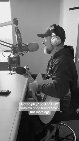 I always love being a guest on the Kevin and Talor show at 104.7 The Fish! #radio #soulonfire #christianmusic @104.7 The Fish 