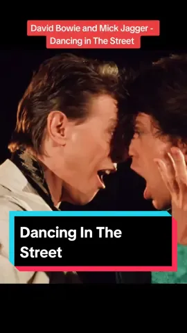 David Bowie e Mick Jagger - Dancing In The Street 🥰💜 #davidbowie #starman #fyp #rock #80s 