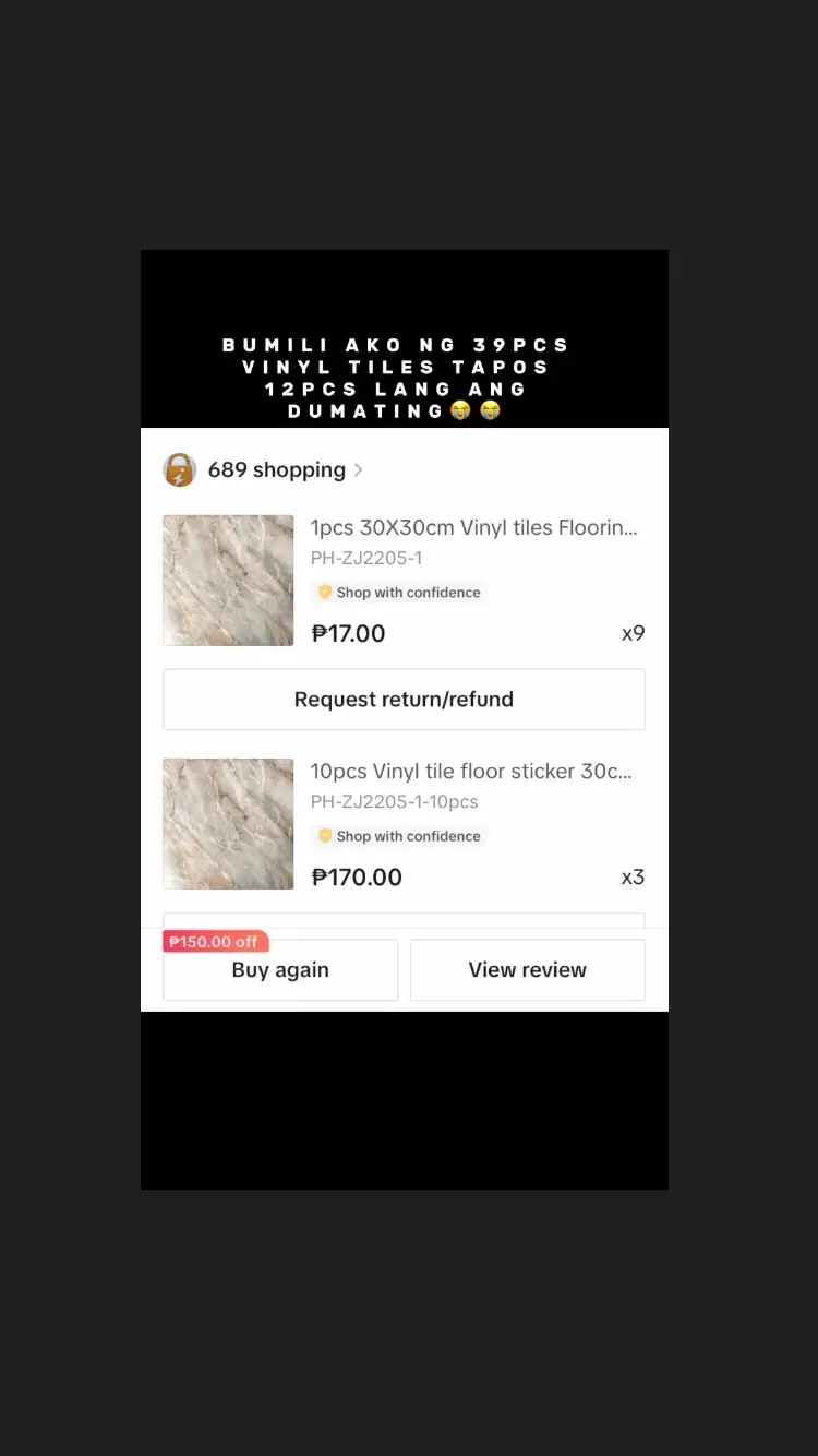 ITO ANG KINAKATAKOT KO! HANGGANG KAILAN AKO MAGHIHINTAY PARA MAIBIGAY ANG REMAINING ITEMS KO?  AKO NA NA SCAM AKO PA MAG AADJUST SA SHOP NITO! BWESIT KUNG ISA O DALAWA LANG KULANG MA INTINDIHAN KO PA EH! Pero 27 items kulang? TANG INA🤦‍♀️#scam #scammers #scammeralert @689 shopping  @CASSANDRA'S CLOSET  @CASSANDRA'S CLOSET 