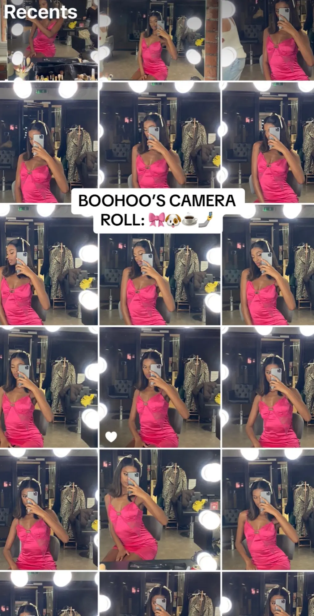 What our camera roll is looking like right now… 🎀💅🤳🤠✨ 