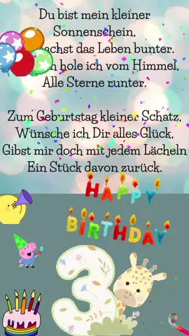 Alles gute mein Schatz ❤️❤️ #geburtstag #3jahre #kinder sprüche 