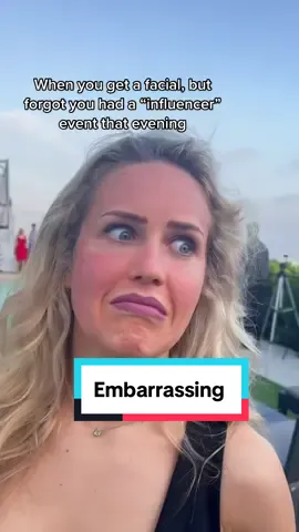 I’ve made a grave error 💀 #embarrassing #influencer #facial #skincare #awkward #funny #social #fail 