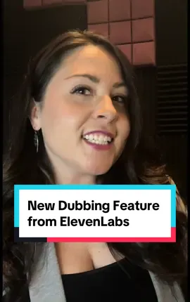 This is a game changer! Check out @ElevenLabs new feature that will dub your videos into many different languages …easily! And in YOUR OWN voice! Yep. Check it out at elevenlabs.io/dubbing. #dubbing #tiktok #youtube #creators #instagram 