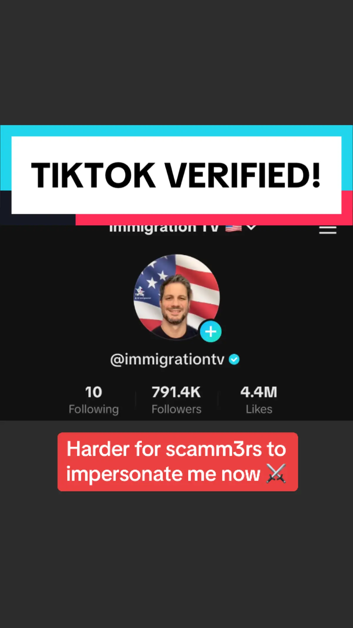 Finally @TikTok verified us. Now we can report scamm3rs easily. ⚠️ Remember: I don’t use Telegram