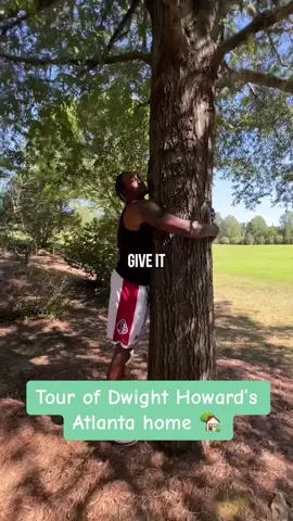 Dwight Howard has a hugging tree and lego sculpture of himself at his Atlanta home. 😂 [via @CALEB SIMPSON]