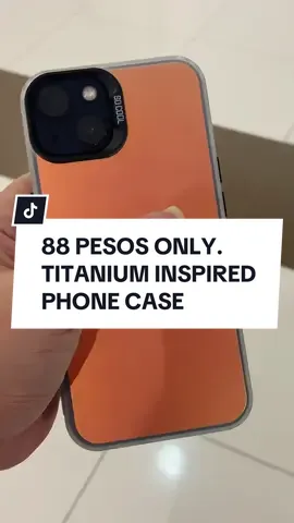 88 PESOS ONLY. TITANIUM INSPIRED PHONE CASE 🫶 #iphonecases #iphone #cases #phonecases #affordableiphonecases #affordablephonecases 