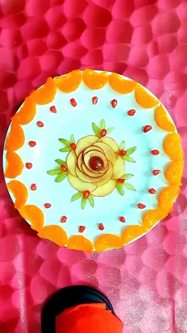 #Fruits cutting #Flower design #viral short video