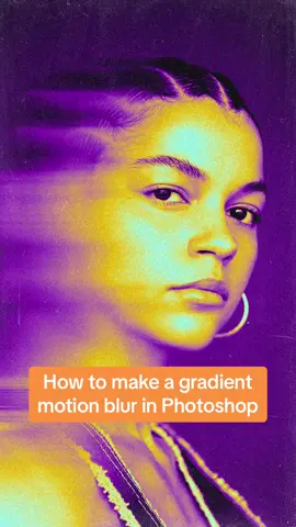 How to make a gradient motion blur in Adobe Photoshop #photoshoptutorials #graphicdesignlearning #photoshopeffects 