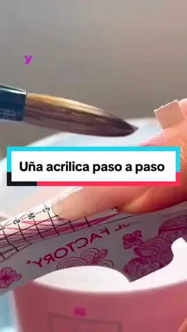¿Como realizar una uña acrilica paso a paso?  Mira el video completo de te enseño como.  Si deseas capacitarte con nosotros ve al enlace que esta en nuestro perfil  #cursodeuñasacrilicas #cursodeuñas #tuempresademanicura 