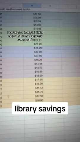 Library savings from April to October 2023 #library #publiclibrary #girlmath #BookTok #books #savingmoney #librarycard 
