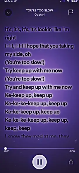 YOU’RE TOO SLOW!- Odetari (Full Song) #youretooslow #odetari #odecore #odecoresongs #hyperpop #slowedandreverb #slowedaudios #slowedsongs #audiosforu #lyrics #spotify #fyp 