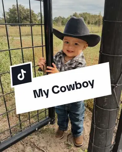 My handsome little cowboy!! #western #westerntoddler #cowboybaby 