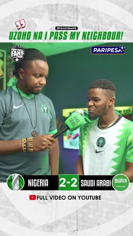 Watch Dani's FULL INTERVIEW ON YOUTUBE - LINK IN BIO 📺 🗣 🔥  #naijafootball #tiktoknigeria #naijatiktok #PremierLeague #levelupafrica #africanfootball NIGERIA 2-2 SAUDI ARABIA highlights