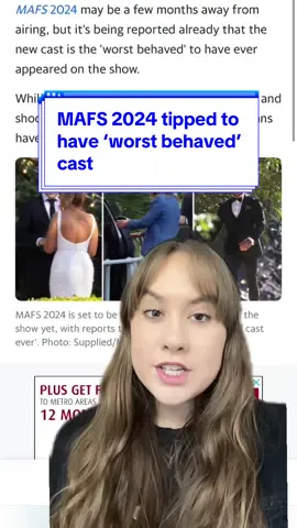 #MAFS2024 tipped to have ‘worst behaved’ cast ever 👀💍 #mafs #mafsau #mafsaus #mafsaustralia #marriedatfirstsight #marriedatfirstsighttok #marriedatfirstsightaustralia #yahooaustralia 