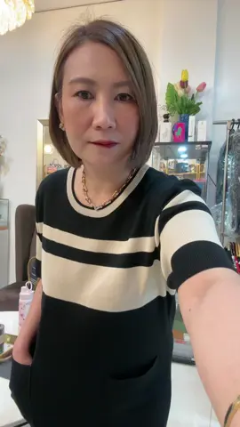 Knitted Stripe Loose style Dress W/ Front Pocket #budolfinds #fypシ #dress #tiktokaffiliate 