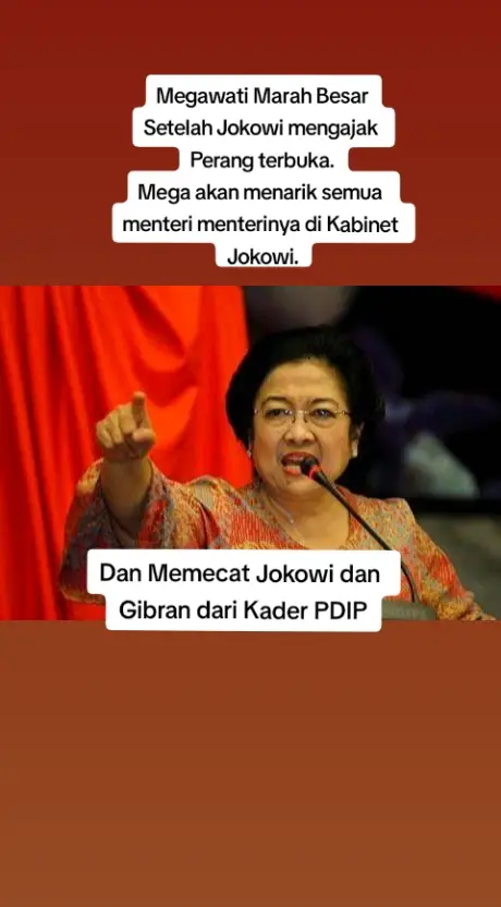 Dan Memecat Jokowi dan Gibran dari Kader PDIP