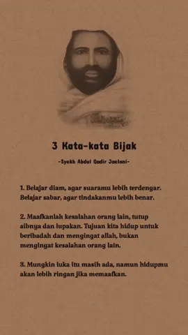 #bismillahfyp #syekhabdulqodiraljaelani #wali #waliallah #selfreminder #kata #katakata #katabijak #katakatamotivasi #reminder #fyp #capcut 