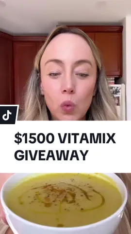 $1500 VITAMIX GIVEAWAY!!! to celebrate my new book, 100 WAYS TO CHANGE YOUR LIFE, launching THIS WEEK, i've teamed up with @Vitamix to giveaway 3 of their propel 510 blenders, worth almost $500 EACH. i've had my vitamix for years; it is truly the best blender in the world and it will change your kitchen forever.⁣ ⁣ to enter, just purchase a copy of 100 WAYS TO CHANGE YOUR LIFE from any book seller between now and 11:59 ET on Oct 16 and email your receipt to giveaway@lizmoody.com. go to 100waystochangeyourlife.com to get your copy!  you can get a bonus entry if you tag a friend in the comments and tell them why they’d love the book! ⁣ 🤔why should you buy the book? well, you'll be entered to win a vitamix and there are 3 of 'em, so you have pretty good odds. but also! it has 100 tips you can read in 5-10 minutes each spanning 18 categories that cover all facets of your life, from making friends to leveling up relationships to being more productive to living longer to feeling calmer and happier.  for each tip, you get first the science made fun and interesting, and then you get an action tip to APPLY that science to change your life today. it's like 50 books in one and i promise it'll be the best book you purchase this year. if you were looking for a sign to finally snag your copy, i hope this little extra bonus is it!⁣ ⁣ 🙋‍♀️already purchased your copy? you do need to purchase a copy between now and 11:59 ET on oct 16 to be entered in this flash giveaway, but this book makes an AMAZING gift to have on hand for the holidays, so use this as your opportunity to stock up! ⁣ ⁣ 👩‍🍳to make the soup, chop 2 leeks, 1 yellow onion, 1 stemmed, seeded jalapeño. add to a pot with a drizzle of olive oil and generous sprinkle of fine grain sea salt. cook over medium until just brown, then add 1/2 cup canned coconut milk (lite and full-fat⁣ both work!), 1 cup veggie broth, 3 chopped green onions, and 3 chopped garlic cloves. bring just to boil, turn off heat, and add juice of 1 lime, 1/2 tsp curry powder, and 1/2 tsp ground turmeric. blend till smooth. serves 2! #guthealth #immunesupport #healthyliving #healthyrecipes 