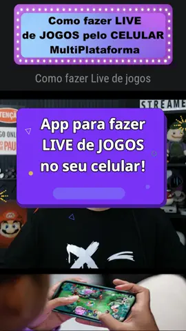 App para fazer live excelente! Veja como fazer LIVE de JOGOS pelo CELULAR neste passo a passo! Simples, rápido e ainda permite streamar em vários canais ao mesmo tempo (MULTIPLATAFORMA). #comofazerlive  #celular  #dicasparastream  #guiadostreamer   #dicasdelive  #live  #dicasparalive  #tutorial  #dicascelular  #kicklive #livenakick  #dicasparastreamer
