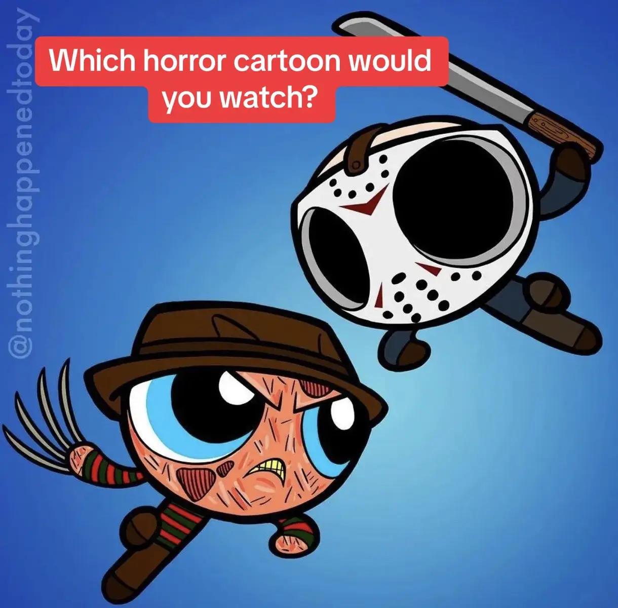 #freddyvsjason #powerpuffsgirls #doratheexplorer #predator ##thesimpsons##toystory##nightmarebedorechristmas##jackskellington##sally##zero##thewalkingdead##thepeanuts##adventuretime##chucky##pinhead##billythepuppet##strangerthings##dustin##el##eleven##lunchables##jasonvoorhees##freddykrueger##snoopy##bert##spongebob##patrick##starwars##hansolo##princessleia##chubacca##evildead##alien##littlemermaid##friends##it##pennywise##drrobotnik##mario##slimer##foryou##foryoupage##fyp