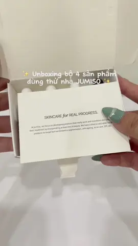 Unboxing bộ 4 serum nhà Jumiso #review #virall #viral #foryoupage #unboxing #jumiso #skincare #chamsocda 
