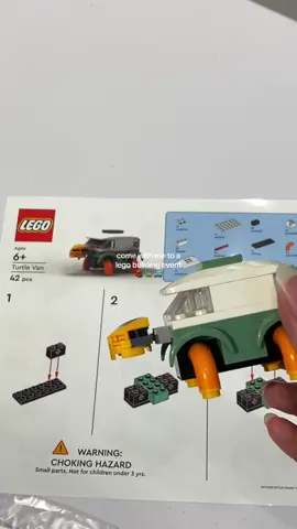 throwback to this @LEGO build at the westfield century city mall ! we built a turtle car + it turned out so cute ! #fyp #foryou #lego #legolover #legotiktok #lego #legominibuilds 
