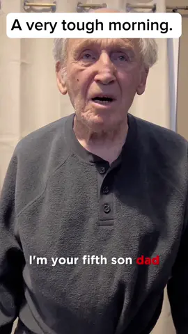 A very tough morning #family #grandpa #dad #grandfather #dementia #father #fatherandson 