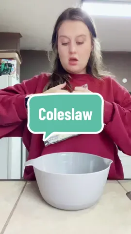 No BBQ is complete without coleslaw #coleslaw #EasyRecipe #6ingredients #sidedishrecipe #barbeque #whatsfordinner #recipes #fyp #foryoupage 