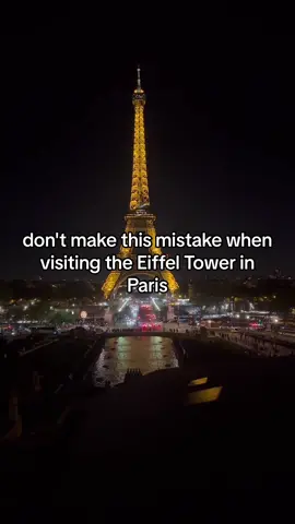 Dont make this mistake when visiting the Eiffel Tower.  #paris #eiffeltower #france #dontmakethismistake #eiffletowersparkling #eiffletoweratnight #eiffeltowertiktok 