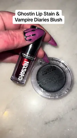 Only took a year for me to try these! @REVOLUTION & @LottieLondon that i found at @Walmart   Have you tried these? Follow 4 more makeup finds.     #halloweenmakeup #lipstain #lottielondonxvampirediaries #makeuprevolution #makeupaddiction 