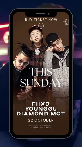 HOWRYOU  PROJECT  presents  “FIIXD X  YOUNG GU X DIAMOND MQT “ On Sunday 22 OCTOBER 2023  (23 OCTOBER IS HOLIDAY) @milleyisc , J AVENUE THONGLOR 3RD FLOOR 📍Tickets  Early bird  550฿(sold out) Pre-Sale   650฿(Limited) Walk-in     750 Dress Code 🖤Single 🤍Lonely ☎️Package & more information IG : @howryou.project TEL: 096-995-4462          090-974-7083 Line: @howryou.project Line: https://lin.ee/gDwIrFM #howryouproject #milleyisc #howryouproject  #bar  #thonglor #bangkoknightlife #music #bar #livemusic  