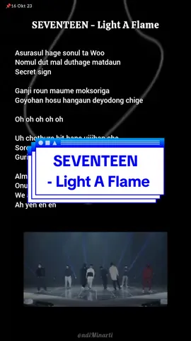 SEVENTEEN - Light A Flame, Lyrics #easylyrics #caratsvt #lightaflame #kpoplirik 