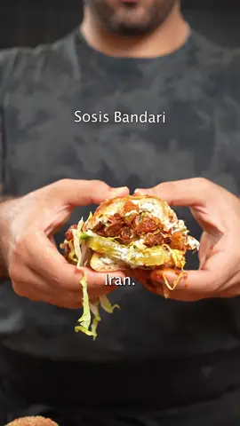 I now realized I pronounced it slightly wrong. But do you know what isn’t wrong? How good this sandwich is. #sosisbandari #persianfood #iranianfood 
