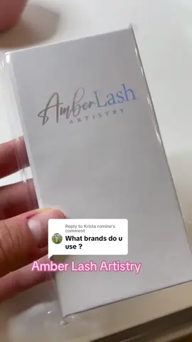 Replying to @Krista romine I use my brand! Amber Lash Artistry! #lashproductsforbeginners #theelashgirlacademy #amberlashartistryproducts 