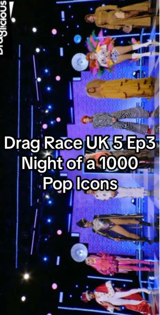 Confira os looks que as rainhas desfilaram na categoria “Night of a 1000 Pop Icons” do episódio 3 de RuPaul’s Drag Race UK 5. Quem merece Toot e Boot? #dragrace #dragqueen #draglicious #dragraceuk