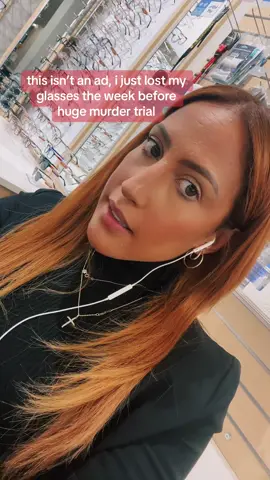 now i have to wait for 10days to get my actual glasses, but I will be wearing frames over contacts until then. i dont want to talk about it. the show must go on #WERIDEATDAWN trial week aint for the weak. no excuses, period. #CriminalCase #CallCierra #Chicago #LawyersOfTikTok 