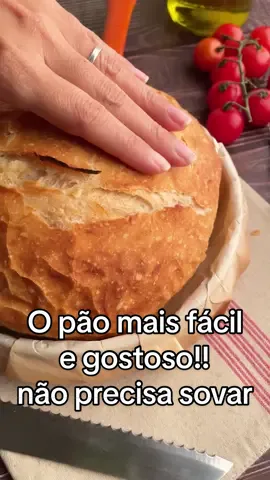 Poucos ingredientes, não precisa sovar e ainda fica MUITO gostoso e fofinho! Seria o pão perfeiro? SIMM! Anote os ingredientes: • 3 xícaras de farinha de trigo; • 2 colheres de chá de fermento para pão; • 1 1/2 xícara de água morna; • 2 colheres de chá de sal. #paocaseiro #pãocaseiro #paosemsovar #diadopao 