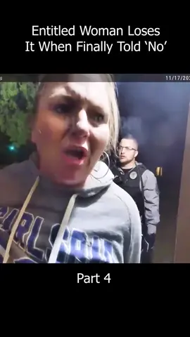 Entitled Woman Loses It When Finally Told ‘No’ - Part 4 #bodycam  #truestoriescrime  #crime  #cops  #bodycamcops  #fyb  #foryou