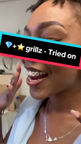 Day 2 | christie - Grillz pick up! Another star ⭐️ grill, but we got some 💎’s this time! #grillz #customgrillz #fashiontok #fypシ゚viral 