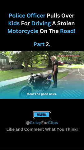 Police Officer Pulls Over Kids On Motorcycle! #cops#police#copsoftiktok#copsontiktok#copstiktok#officer#kids