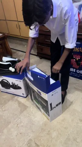 #allahamdulliah ❤️#new ps5 and steering#unboxing