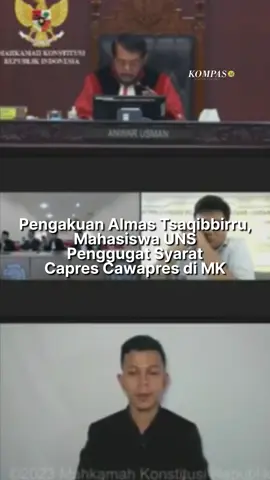 Mahkamah Konstitusi mengabulkan gugatan sehubungan batas usia calon presiden dan calon wakil presiden yang diajukan Almas Tsaqibbirru. #TikTokBerita #MahkamahKonstitusi 