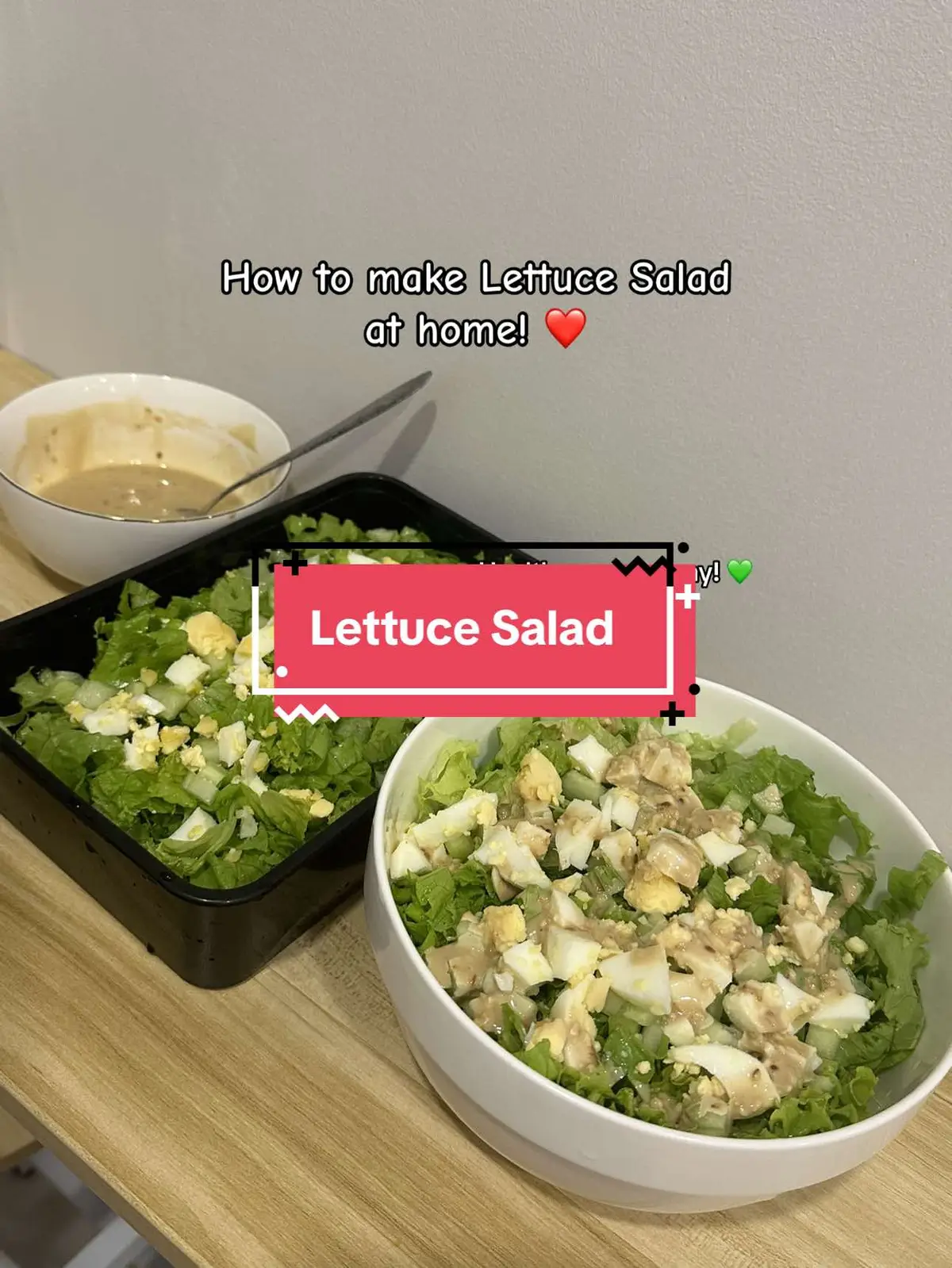 Healthy living muna for todays vidyooow 🤣😍  @Cyrus Cooks  #lettucesalad #saladdressingrecipe #lettucesaladrecipe #food #healthyfood #cooking 