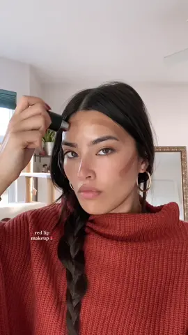 grwm: red lip💄🍓💋 #makeup #makeuptutorial #grwm #getreadywithme #redlip #beauty #BeautyTok #fyp #foryoupage 