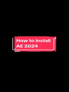 How to install AE 2024!! The video is also the process for AE 2024. The password is 