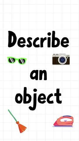 Here are some tips on how to describe an object. #english #engilshlanguage #englishtips #englishclass #englishlesson #ingles #inglesfacil #inglesonline #inglesfluente #anglais #anglaisfacile #apprendrelanglais #bahasainggris #belajarbahasainggris #englishteacher #learnenglish #dailyenglish #englishwriting #writingskills